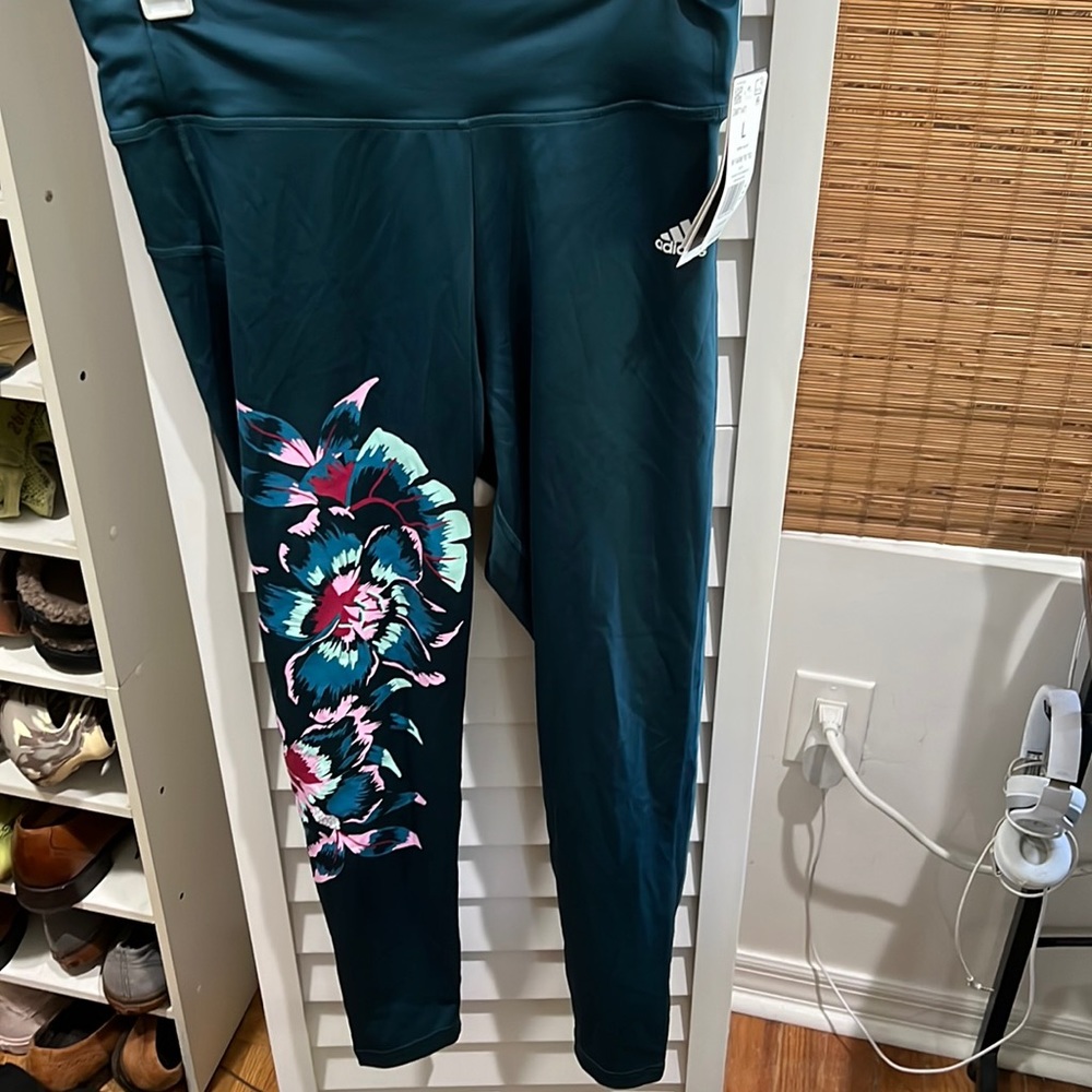 Adidas Leggings and Sports Bra Set